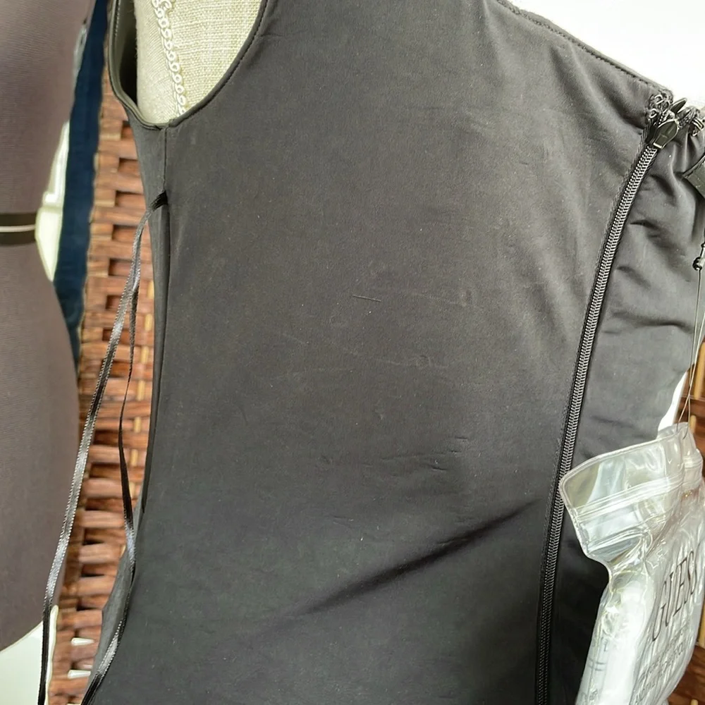 Guess Women's Justine Faux-Leather Bodycon Dress - Jet Black - Picture 14 of 16